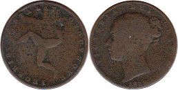 coin Isle of Man farthing 1839