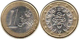 pièce de monnaie Portugal 1 euro 2010