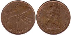 coin Saint Helena and Ascension 1 penny 1984