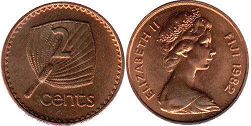 coin Fiji 2 cents 1982