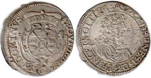 coin Oettingen 6 kreuzer 1675