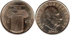 mynt Norge 10 kroner 2011