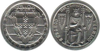 coin Portugal 25 escudos 1985