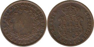 coin Portugal 5 reis 1874