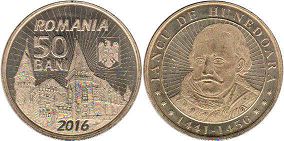 coin Romania 50 bani 2016