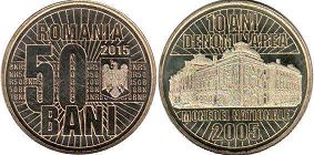 coin Romania 50 bani 2015