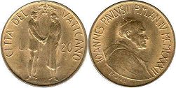 coin Vatican 20 lire 1982