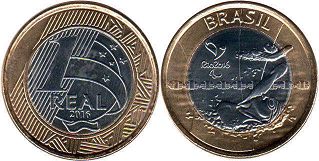 moeda brasil 1 real 2016