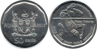 coin Fiji 50 cents 2013