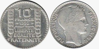 piece France 10 francs 1930