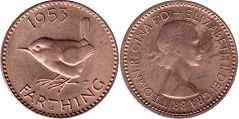 monnaie UK farthing 1953