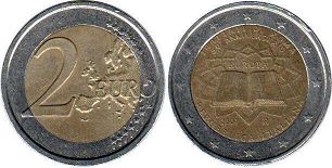 mynt Italien 2 euro 2007