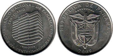 coin Panama 50 centesimos 2009