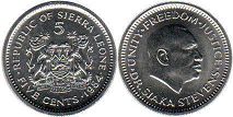 coin Sierra Leone 5 cents 1984