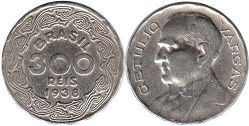 coin Brazil 300 reis 1938