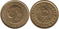 coin Guatemala 1 centavo 1980