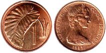 coin Cook Islands 1 cent 1983
