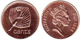 coin Fiji 2 cents 1986