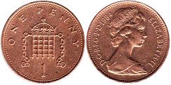 monnaie Grande Bretagne 1 penny 1984