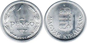 coin Hungary 1 pengo 1941