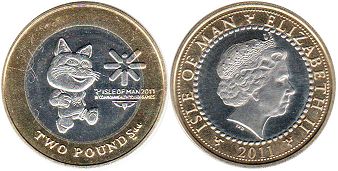 coin Man Isle 2 pounds 2011