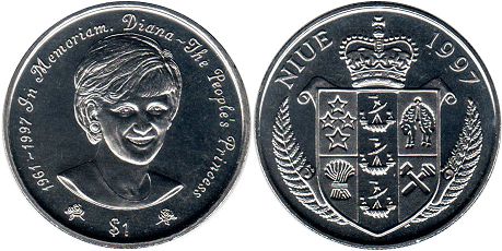 coin Niue 1 dollar 1997