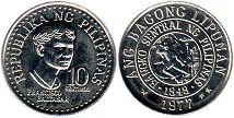 coin Philippines 10 centimos 1977
