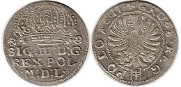 coin Poland groschen 1611