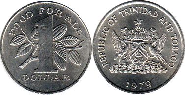 coin Trinidad and Tobago 1 dollar 1979