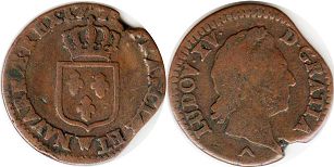 coin France 1/2 sol 1774