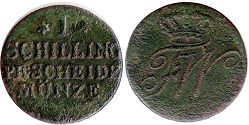 coin Prussia 1 shilling 1804