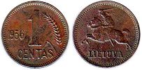 coin Lithuania 1 centas 1936