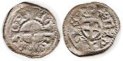 coin Livonia pfennig no date (1472-1483)