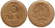 coin Romania 3 bani 1953