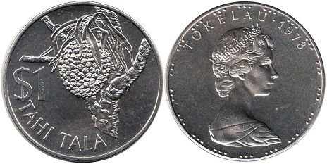 coin Tokelau 1 tala 1978