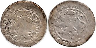 coin Bohemia groschen no date (1346-1378)