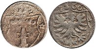 Münze Brandenburg dreier (3 pfennig) 1566