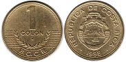 coin Costa Rica 1 colon 1998