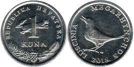 coin Croatia 1 kuna 2018