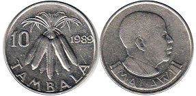 coin Malawi 10 tambala 1989