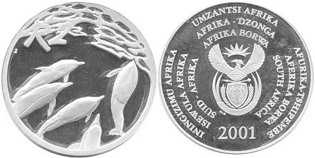 coin South Africa 2 rand 2001