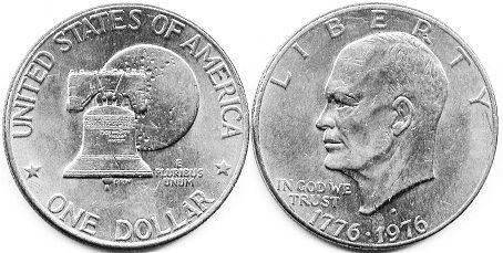 US coin 1 dollar 1976 Bicentennial