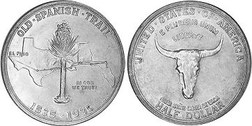 US coin 1/2 dollar 1935 SPANISH TRAIL