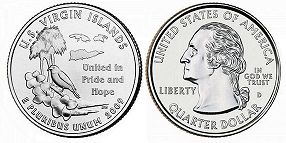 US coin State quarter 2009 U.S. Virgin Islands