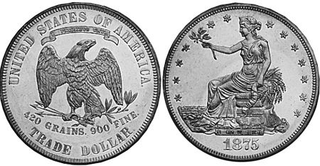 États-Unis pièce 1 dollar 1875