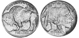 États-Unis pièce 5 cents 1913