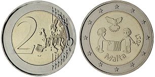 coin Malta 2 euro 2017