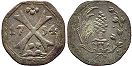 Münze Augsburg 1 heller 1754