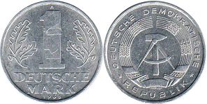Münze Ostdeutschland 1 mark 1963