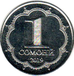 coin Tajikistan 1 somoni 2019